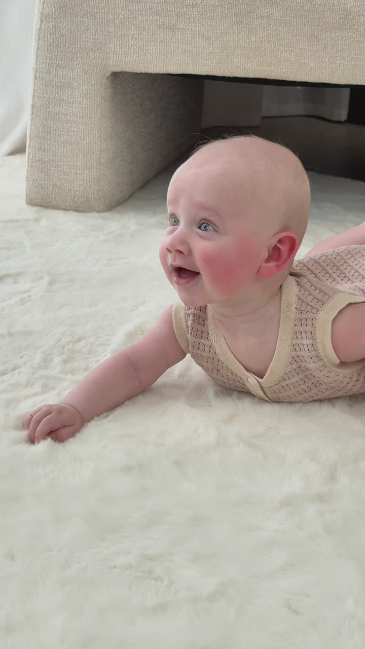 Breezy Knit Romper | Biscotti