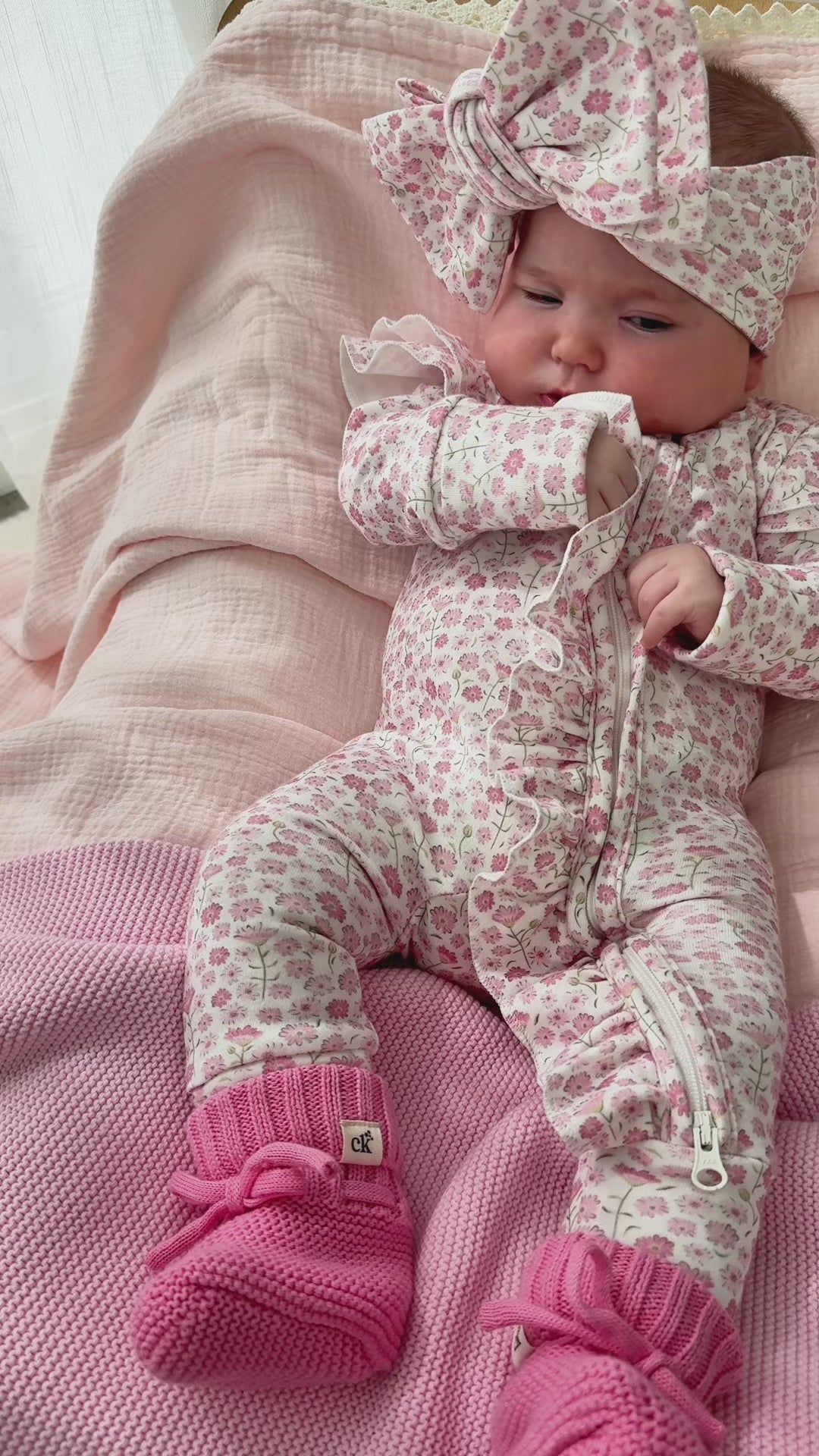 Baby Knit Booties | Rosewater